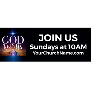 god with us banner